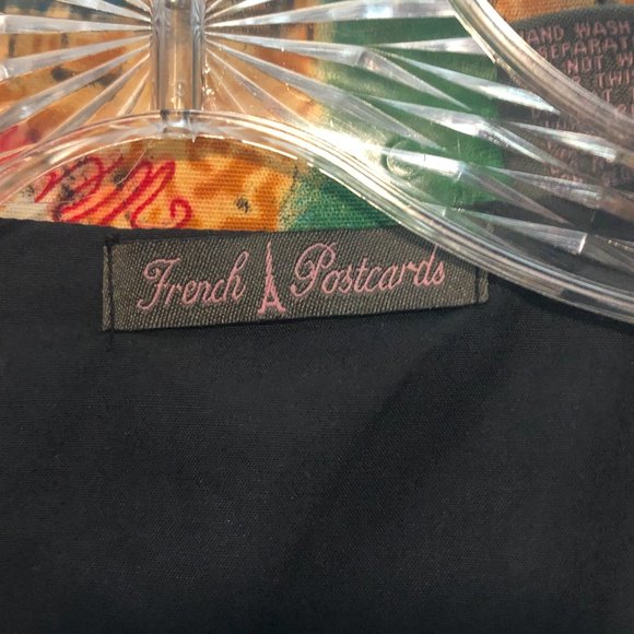 Women Vintage French Postcard print Jacket NWT Size M-L - Picture 5 of 11